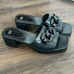 BP Black Block Heels